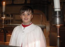 13 year old Luke McWatters, this year's Radio 2 Chorister of the Year. See News story